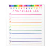 Verkleurd potlood om Lijst te doen personaliseren Notitieblok (Voorkant)