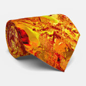 Verkleurd tot koraalcarnavalmasker stropdas (Opgerold)