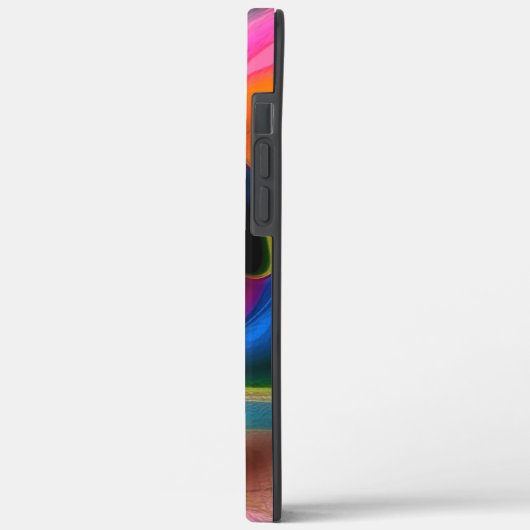 Verkleurde abstracte verdraaide lijnen in lichtscu Case-Mate iPhone case (Achterkant / Links)