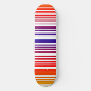 Verkleurde barcode Skateboard Deck