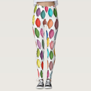 Verkleurde bladeren leggings