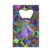 Verkleurde dromen kredietkaart flessenopener (Voorkant)