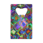 Verkleurde dromen kredietkaart flessenopener (Achterkant)