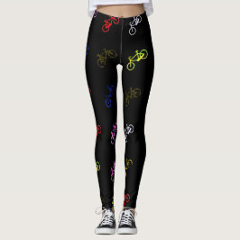 Verkleurde fietsen leggings