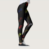 Verkleurde fietsen leggings (Rechts)
