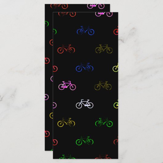 Verkleurde fietsen menu (Voorkant / Achterkant)