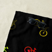 Verkleurde fietsen strandlaken (In situ)