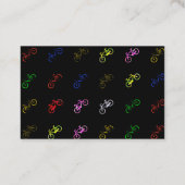 Verkleurde fietsen visitekaartje (Achterkant)