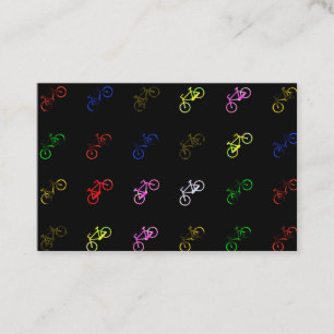 Verkleurde fietsen visitekaartje