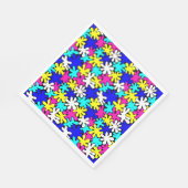 Verkleurde heldere spots servet (Hoek)