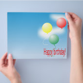 Verkleurde luchtballonnen flyer (Hand)