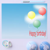 Verkleurde luchtballonnen flyer (Enkel)