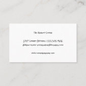 Verkleurde makreelpoeder | Makeup Artist | Kiss Visitekaartje (Achterkant)