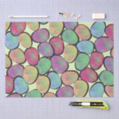 Verkleurde paaseieren tissuepapier (Craft)