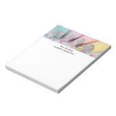 Verkleurde pasta-decorteermiddelen notitieblok (Gedraaid)