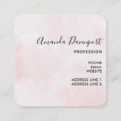 Verkleurde pasta-decorteermiddelen vierkante visitekaartje (Achterkant)