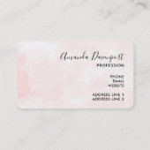 Verkleurde pasta-decorteermiddelen visitekaartje (Achterkant)