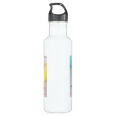 Verkleurde pasta-decorteermiddelen waterfles  (Achterkant)