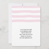 Verkleurde pasta-decorteerprogramma's Dank u wel Bedankkaart (Achterkant)