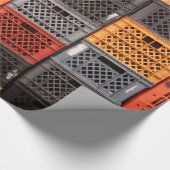 Verkleurde plastic opslagtanks cadeaupapier (Hoek)