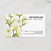 Verkleurde, realistische samenstelling van witte m visitekaartje (Achterkant)