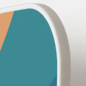 Verkleurde regenboog Zon Aangepaste tekst Naam Tel Pickleball Paddle (Links Detail)