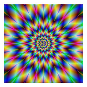 Verkleurde ster De Zazzle Perfect Poster