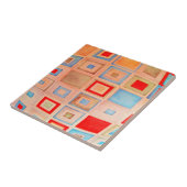 Verkleurde vierkanten tegeltje (Zijkant)