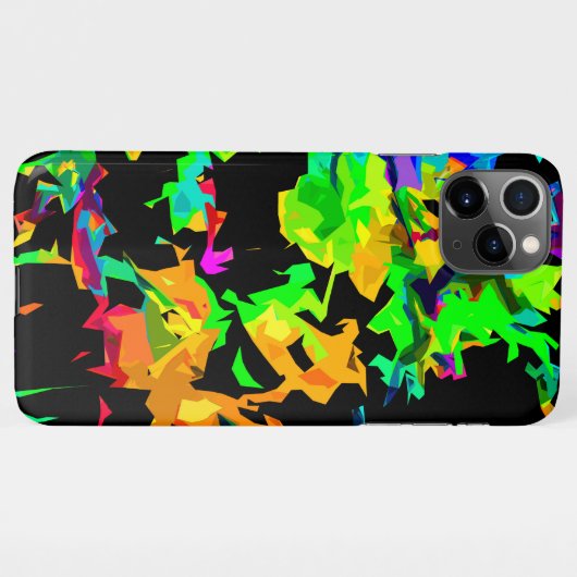 Verkleurde vlammen iPhone hoesje (Achterkant horizontaal)