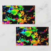 Verkleurde vlammen visitekaartje (Voorkant / Achterkant)