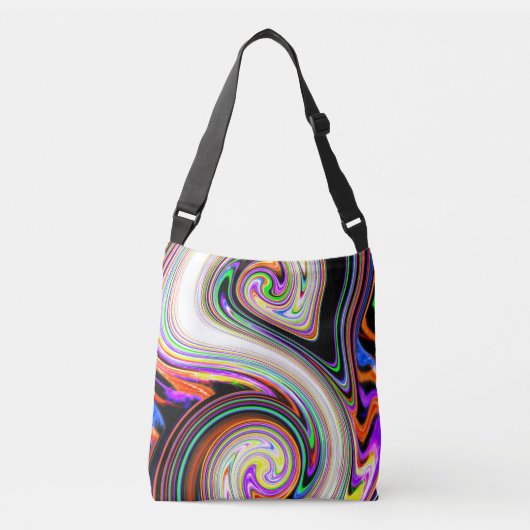Verkleurde Vonk 3 Swirlzak Crossbody Tas (Voorkant)