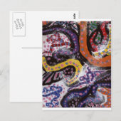 Verkleurde wijnstokken 1 briefkaart (Voorkant / Achterkant)