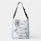 Verkleuring geïnspireerd door Jane Austen Crossbody Tas (Achterkant)