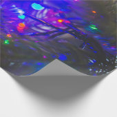 Verkleuring van het kerstboomlicht cadeaupapier (Hoek)