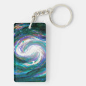 Verkleven melkweg sleutelhanger (achterkant)