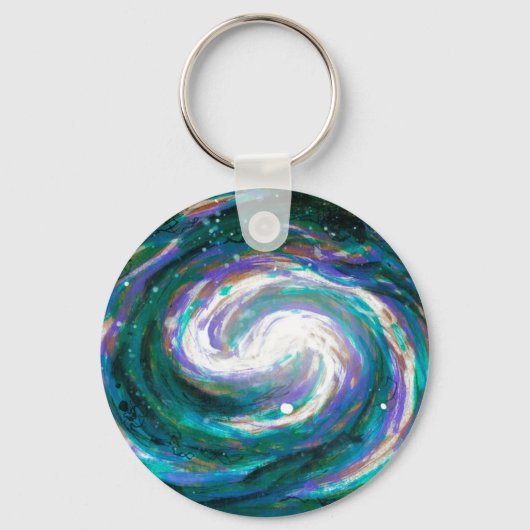 Verkleven melkweg sleutelhanger (Voorkant)