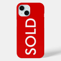 VERKOCHT Rood Teken Apple iPhone Hoesje Hoesje
