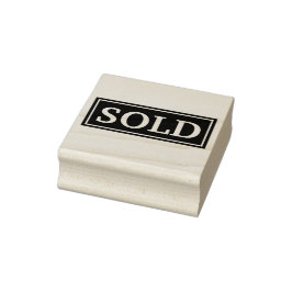 VERKOCHT RUBBERSTEMPEL