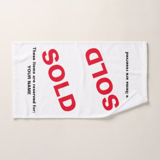 VERKOCHT Spaarhanddoek voor de verkoop van onroere Handdoek