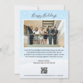 Verkocht Teken QR Code Onroerend Goed Kerst Kaart (Achterkant)