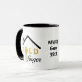 VERKOCHTE FINGER Fun Real Estate Agent Realtor Mok (Voorkant links)