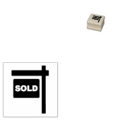 VERKOCHTE RUBBER STAMP 	RUBBERSTEMPEL (Gestempeld)