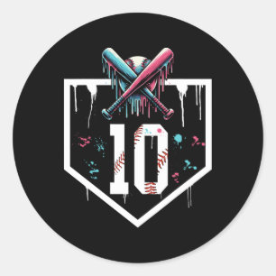 Verkoop 10e Verjaardag Home Bord Jongen Jeugd Ten  Ronde Sticker