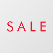 Verkoop 40-inch Basic Red In-store Business Adds Raamsticker (Vel)