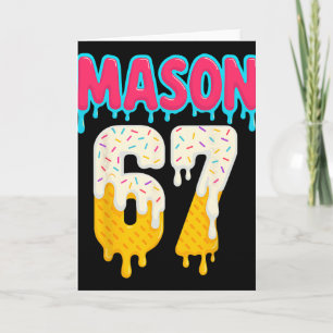 Verkoop 6 7 Ijs Drip Nummer 67 Grappig Zes Zeven Kaart