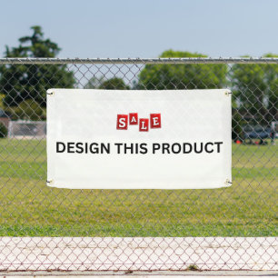 VERKOOP! Banner - 1.6'x3' - Outdoor w / Metalen Gr