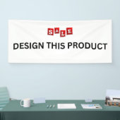 VERKOOP! Banner - 2.5' x 6' - Binnenshuis - Aangep (Beurs)