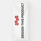 VERKOOP! Banner - 2.5' x 6' - Binnenshuis - Aangep (Verticaal)