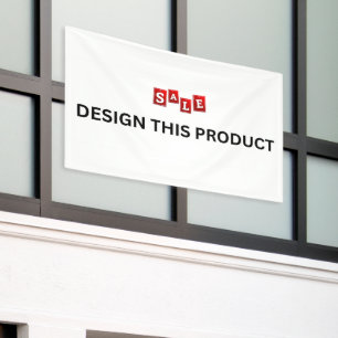 VERKOOP! Banner - 4'x6' - Outdoor - Aangepast