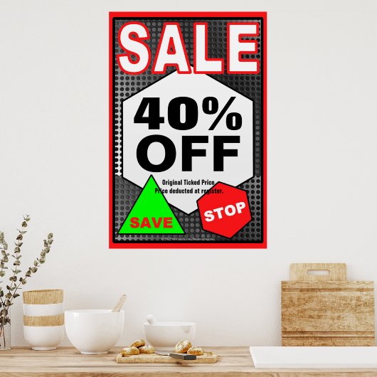 Verkoop bedrijfsteken/poster sjabloon poster (Keuken)